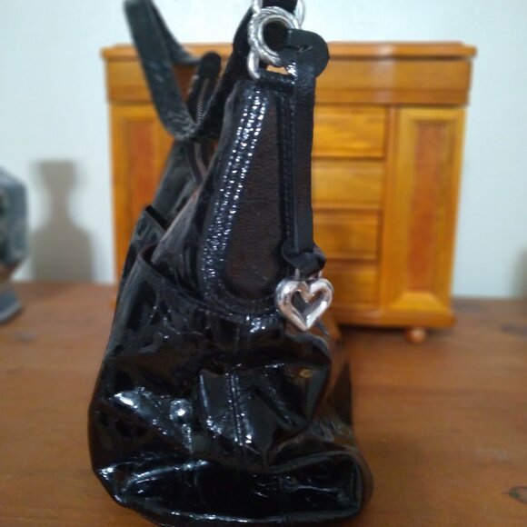 Brighton Crocodile Patent Leather Handbag - Picture 3 of 9